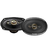 Pioneer TS-A6991F Set di diffusori coassiali a 5 vie da 6 x 9 con 2 altoparlanti (700W max. ciascuno, 120W sine), profondità di installazione 86 mm, taglio di installazione 153 x 222 mm, con griglia