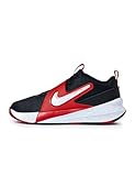Nike Team Hustle D 12 (GS), Scarpe da Basket, Black/White/University Red, 40 EU