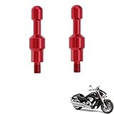 2PCS tappi specchietti moto Compatibile con Suzuki Intruder M 1800,tuning accessori,utilizzati come supporto telefono cellulare o base barra bilanciamento(Red)