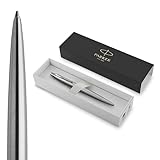 Parker Penna a Sfera Jotter con Dettagli Cromati, Confezione Regalo, Stainless Steel Chrome Trim