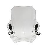 Parabrezza Moto Per BMW Per R1150R Per R1200R Per S1000R Universale Del Motociclo Parabrezza Parabrezza Coperture Schermo Lente Fumo Moto Deflettore Deflettore Vento Moto(Transparent)