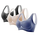 Reggiseno con Ferretto Confezione da 3 Reggiseni Sportivo da Donna di Grandi con Traspirante Cuciture Reggiseno Sottile Estivo Ice Comfort Top Tezenis Morbido di Base XL