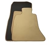 Tappetini specifici per BMW, Velluto Premium Beige, Alta Qualità con Bordatura Elegante (Serie 3 E90/E91 2005-2012)