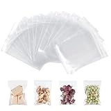AiQInu Sacchetti Plastica 6 x 8 cm, 100 Pezzi Sacchetti Alimenti Richiudibili, Buste Plastica Trasparenti Ziplock Bags per Gioielli, Componenti Elettronici