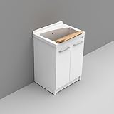 Lavatoio ceramica 61x50 cm con foro miscelatore – Revine | Dolomite