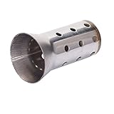 FLYAMAPIRIT Silenziatore di scarico per moto Silenziatore in acciaio inossidabile DB Killer Inserto per eliminare il rumore 51 mm di diametro