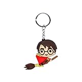 Harry Potter Chibi-Figura in Vinile Portachiavi, Marrone, 7 x 6 cm