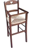 Sic – Seggiolone per bambino con protezione in noce – Seduta in paglia