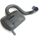 SCARICO MARMITTA TERMINALE NERO PER PIAGGIO VESPA P 200 E PX 200 1977-1986