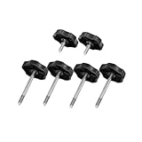 Whychstore Soft Top Door Surround Knob Kit, 6Pcs Auto Finestra Telaio Manopole per Jeep per Wrangler per JK 4 Porte 2007 2018