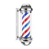 WDZD 73 cm Argento Palo Barbiere Barber Pole