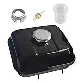 Serbatoio carburante per motore Honda GX160 5.5HP GX200 6.5HP GX140 con rubinetto del gas tappo filtro sostituisce 17510-ZE1-020ZA nero