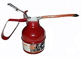 Terryshop74 Oliatore Manuale Pizzo Olio 300 CC a Pompa per Officina Meccanica