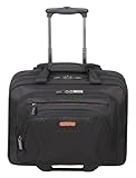 American Tourister al lavoro - borsa per laptop da 15,6 pollici con rulli, 44 cm, 22 L, nero/arancione (nero/arancione)