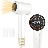 Asciugacapelli Supersonic, Phon al Plasma da 400 Milioni, Asciugatura Rapida 110000 Giri/Min ad Alta Velocità, 1500W Phon Capelli Professionale con Ugello Magnetico per Viaggi e Domestico-Bianco