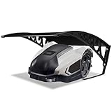 Izrielar Tosaerba Robotizzato Con Tetto 106 x 87 x 50 cm, Garage per Robot Falciatrice, Protezione UV, Nero
