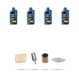 Kit tagliando 4 FILTRI e 4L OLIO compatibile con Fiat Tipo II 1.4 16v 88kw dal 2016