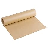 RUSPEPA Rotolo Di Carta Kraft Marrone-38,1cmX30m-Carta Riciclata Naturale Perfetta Per L'Artigianato, L'Arte, Il Confezionamento Di Piccoli Regali, L'Imballaggio, La Spedizione, Il Pagliolo E Il Pacco