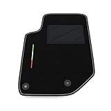 Tappetino Auto SOLO LATO GUIDA 1pz compatibile con Opel Corsa F 2019-2025 | 1 tappeto su misura in moquette, bandiera Italia