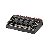 Goobay 11934 Speaker Switchbox, Per collegare fino a 4 coppie di diffusori, nero
