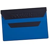 pubblimania Portadocumenti Auto, moto in tam con pattina di chiusura. Portalibretto e assicurazione (Blu)