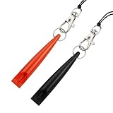 Confezione da 2 pipe per cani, fischietto per cani per fermare l'abbaiamento del cane vicino, aiuto educativo per cani, fischietto professionale per allenamento di cani, con cordino