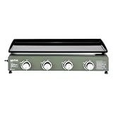 MasterCook - Piastra A Gas Professionale Da Esterno In Acciaio Inox Con 2, 3, 4 Fornelli Regolabili, Piastra A Gas Per Grigliare All’aperto In Campeggio O Giardino (Verde, 4 bruciatori)