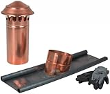 UTILFER Comignolo Testa Cappello Antivento In Rame + Conversa In Piombo, 160