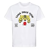 Maglietta Uomo Tigre Tana delle Tigri Academy Anni 80 Cartone TigerMan Uomo Donna Bambino (L)