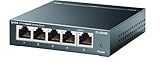 TP-Link TL-SG105 Switch 5 Porte Gigabit, 10/100/1000 Mbps, Plug & Play,‎‎ 802.1p/DSCP QoS, IGMP Snooping, Involucro in Metallo Resistente, Installazione Facile, Tecnologia Green Ethernet, IEEE 802.3x