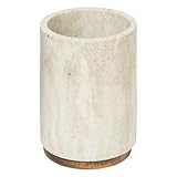 5five - portaspazzolino côme effetto travertino