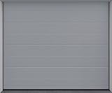 DoorHan Porta sezionale da garage con operatore e trasmettitore manuale | Per l'auto montaggio | Dimensioni selezionabili | 5 Colori (RAL 9006 (Argento), Larghezza 2375 mm x Altezza 2030 mm)