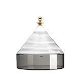 Kartell Trullo Contenitore, Termoplastica tecnopolimerica, Cristallo/Fume, H27 x Ø 25 cm