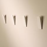 Design Amburgo Ganci adesivi forte | Appendi accappatoio bagno | Porta asciugamani bagno adesivo | Appendini bagno e ganci cucina | Design Moderno | 4 Pezzi | Appendi asciugamani bagno bianco