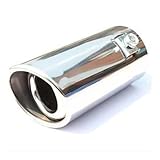 Punta Scarico Auto Compatibile Con VW Per Golf 6 Terminale Di Scarico Marmitta Per Auto In Acciaio Inossidabile Sistema Tubi(Bevel)