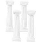 Taicols Colonna Romana 4 Pezzi in Plastica Bianca - Modello di Colonna Paesaggistica (17.00X3.20X3.20CM)