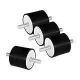 Lvjkes Antivibranti in Gomma M5, 4 Pezzi VV Silent block M5, Adatti per compressori d'aria, motori diesel, motori a benzina, pompe dell'acqua (M5 x 14, 15 x 15)