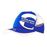 Colmic – Blu Mesh cap Orange Series – Cappellino Traspirante con Rete Posteriore e Visiera Curva – Taglia Regolabile