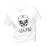 T-Shirt Uomo Cotone Basic Super vestibilità Top qualità - S. - Divertente Humor Made in Italy (Bianco, M)