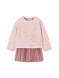 Mayoral Vestito Combinato Lustrini per Bambine e Ragazze Cipria 6 Anni (116cm)
