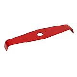 Oregon Trituratore/Lama Universale per Decespugliatore a 2 Denti in Acciaio Temprato, Compatibile con Stihl, Husqvarna, Mitox, Echo, Kawasaki ed altre marche, Spessore di 4 mm, Rosso