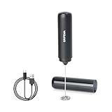 GRIFEMA Frullino Montalatte Elettric, Montalatte Ricaricabile13000 Giri/Min, Ergonomico, Frullino per Cappuccino senza Bpa, Schiumatore Latte Elettrico per Latte, Caffè, Matcha, Bevanda