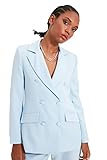 Trendyol Outdoor Blue Button Detailed Jacket Giacca da Blazer con Bottoni Blu Chiaro, Azzurro, 46 Donna