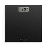 Rowenta BS1400 Premiss Bilancia Pesapersone Digitale in Vetro Temperato, 30x30 cm, Max 150kg, Ultrasottile, Graduazione di Precisione Ogni 100g, Funzioni Intelligenti, Ampio Display