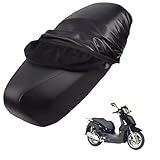 generico pelle copri sella moto Compatibile con Kymco People S 250 2008-2010,Impermeabile e antipolvere,protezione per quattro stagioni(black)