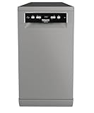 Hotpoint Ariston HA3FC10BS7A0S Lavastoviglie Libera Installazione, Larghezza: 45cm, Profondità 59cm, Altezza 85cm, Lavastoviglie Esterna Con Capacità 10 coperti, Classe Energetica C