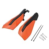 PowerMotor Paramani per moto, moto da cross, universali, per ATV e Pit Bikes 50, 65, 85, 125, 150, 250, 300, 350, 450, 500 SX SX-F, EXC-F Six DAYS XC XCF XC-W TPI, colore: arancione