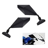COPPIA SPECCHIETTI RETROVISORI DA CARENA COMPATIBILE CON YAMAHA FZ 750 1991 MOTO NERO