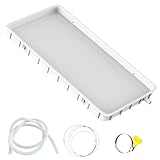 Vaschetta di scarico del condizionatore d'aria, 92 x 45 cm, vassoio di recupero dell'acqua per uso interno/esterno, perfetto per la raccolta della condensa e la prevenzione delle perdite