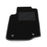 Tappetino Auto SOLO LATO GUIDA 1pz compatibile con Toyota Aygo 2005-2014 - 2 clips di fissaggio| 1 tappeto su misura in moquette